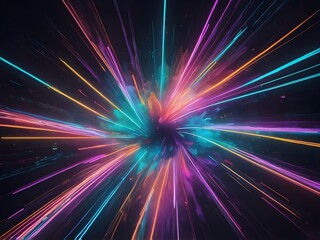 abstract pastel Neon lights texture with long exposure. Happy New Year background.