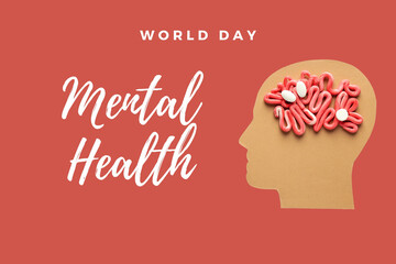 World Mental Health Day, created using Generative AI technology.