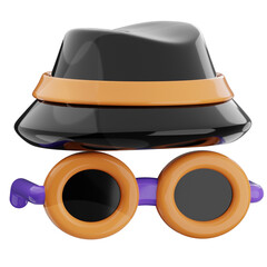 Incognito window 3d illustration. online privacy icon.