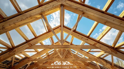 Under construction for new wooden building