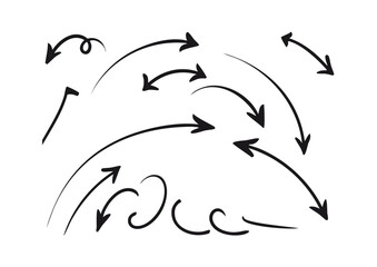 handwritten arrows