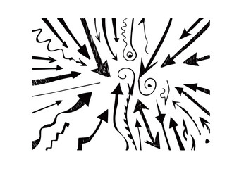handwritten arrows