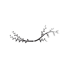 tree branch vector ilustration design template