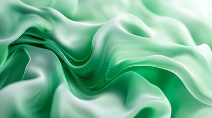 Obraz premium Abstract Green Swirling Texture