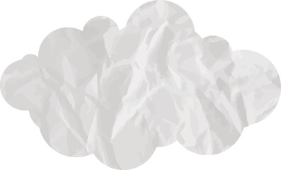 grunge cloud paper art