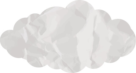 grunge cloud paper art