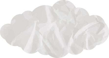 grunge cloud paper art