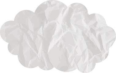 grunge cloud paper art