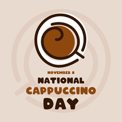 National Cappucino Day. November 8. 