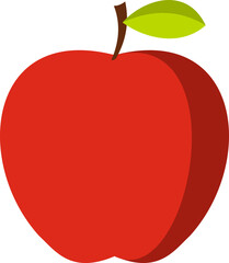 Apple fruit vector. Apples split in half. Healthy fruit