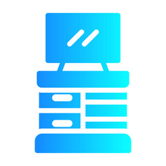 TV cabinet Gradient icon