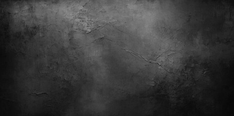 Elegant black background illustration with vintage distressed grunge texture and dark gray charcoal color pain, Abstract Chalk Blackboard Background Size For Cover Page