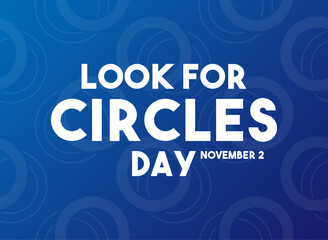 Look For Circles Day. November 2. Seamless pattern. Gradient background.