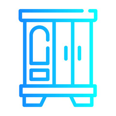 wardrobe Line Gradient Icon