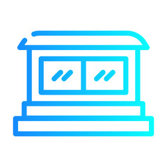 sideboard Line Gradient Icon
