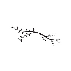 tree branch vector ilustration design template
