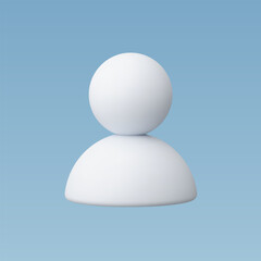 3d Realistic Person or People vector illustration