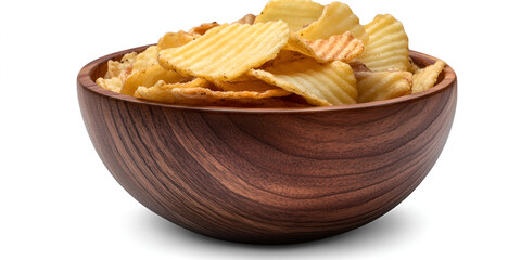 Bowl of Crunchy Potato Chips

