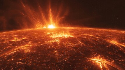 Stunning Realistic Photograph of Solar Eruption