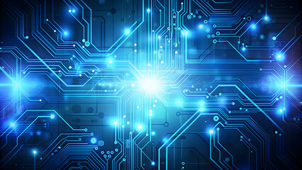 Fototapeta premium Abstract circuit computer technology background with AI-generated imagery, abstract, circuit, computer, technology