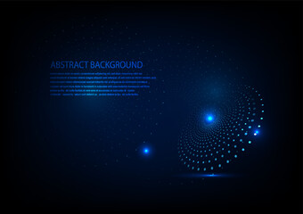 AI hi tech Abstract circle dot pattern on blue violet background hi tech technology vector eps10