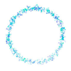 Blue round light particle circle