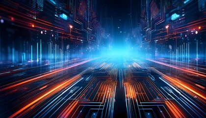 futuristic dynamic high-tech background