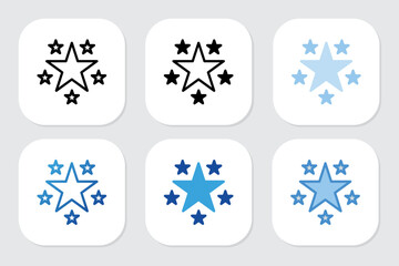 star icons with various design styles