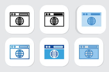 website icons with various design styles