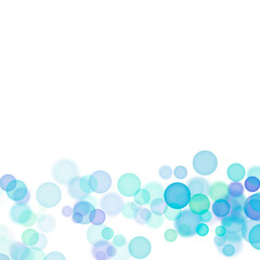 Blue Light Ball Particle Line