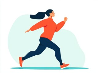 Obraz premium Dynamic stretches, active warm-up, flat design illustration