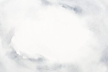 Watercolor texture. Abstract grey painting background. Template.Copy space
