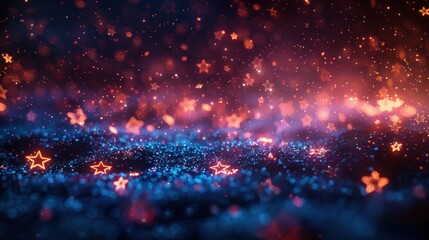 Triumphant Patriotic Background for Memorial Day, Veteran's Day and Columbus Day Celebrations