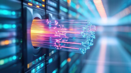 High-Speed Data Transfer Visual in Digital Environment