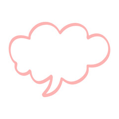 cloud speech bubble element