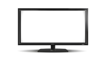 A sleek, modern flat-screen television with a minimalist design, featuring a blank display ready for content.