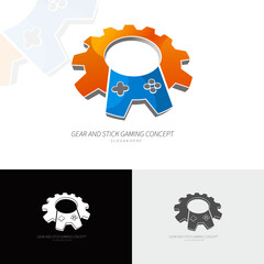 Logo Gear and stick Gaming.ai