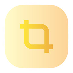 Obraz premium Crop icon. crop, cropping, slice, scale, section, photo, tool, image, picture, graphic. Vector icon illustration