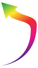 spectrum arrow transparent background