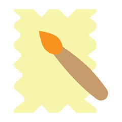 Fabric Paint Vector Flat Icon Design
