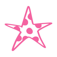 Fototapeta premium pink star element