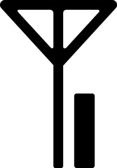 携帯電話の受信感度のアイコン