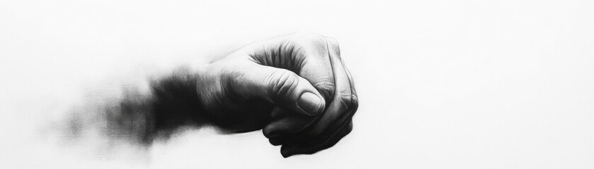 Fototapeta premium Monochrome Monochromatic Palette Foreshortening