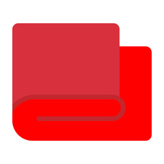 Throw Blanket Vector Flat Icon Design