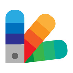 Color Swatches Vector Flat Icon Design