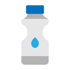Sports Water Bottle Vector Flat Icon Design
