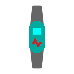 Fitness Bands Vector Flat Icon Design