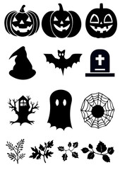 set of halloween icons