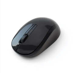 Modern Wireless Computer Mouse on White Background in Blender 3D Style