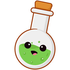 Cute Potion Glass Halloween Elements Illustration